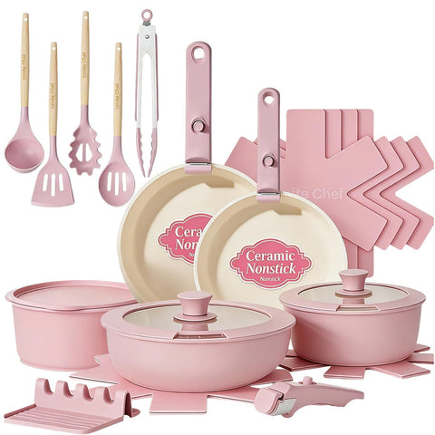 Umite Chef front packaging in pink showing full 21-piece set and benefits