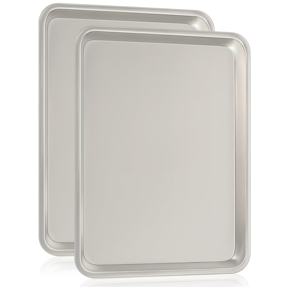 Umite Chef quarter sheet pan set front view showing commercial build and fast heating benefit