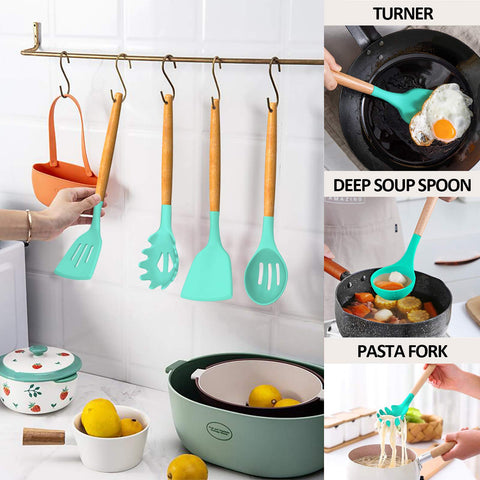 Umite Chef utensil in use on stovetop demonstrating heat resistance and nonstick protection