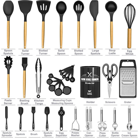 Umite Chef scale comparison with holder to show space-saving countertop footprint