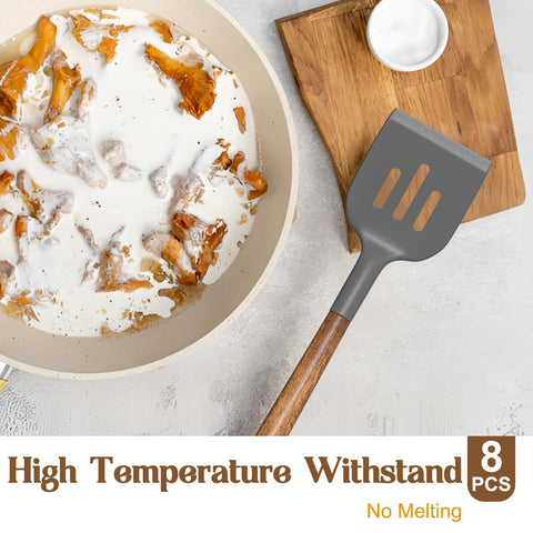 Umite Chef silicone head detail showing smooth, nonstick-safe surface for cookware protection