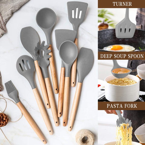 Umite Chef silicone mat and hooks displayed to protect surfaces and enable hanging storage