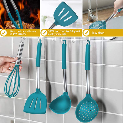 Umite Chef spatula held in hand to show scale and comfortable ergonomic grip