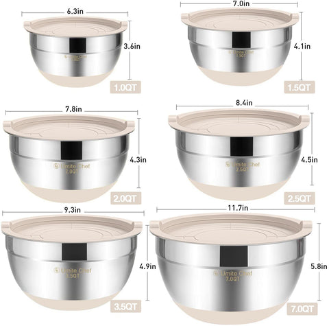 Umite Chef bowls beside fruit showing scale and versatile serving sizes