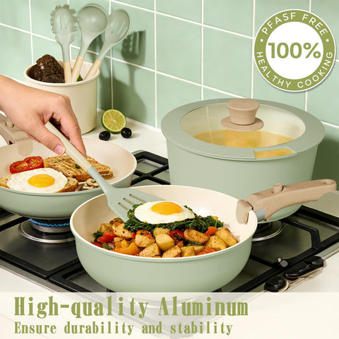 Umite Chef tempered glass lids with silicone rim for splash-free cooking and airtight storage