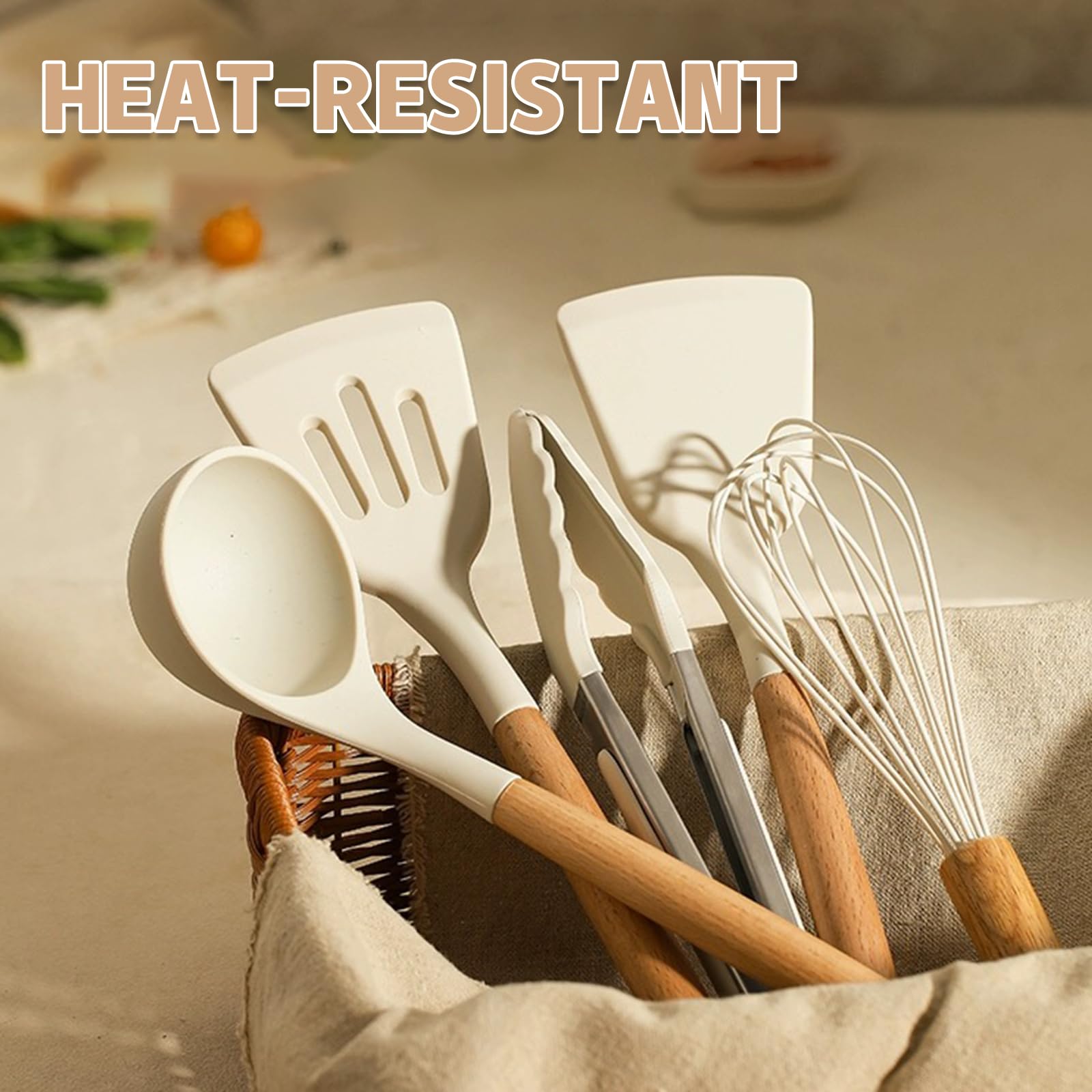 Umite Chef spatula in nonstick pan demonstrating scratch-free cooking