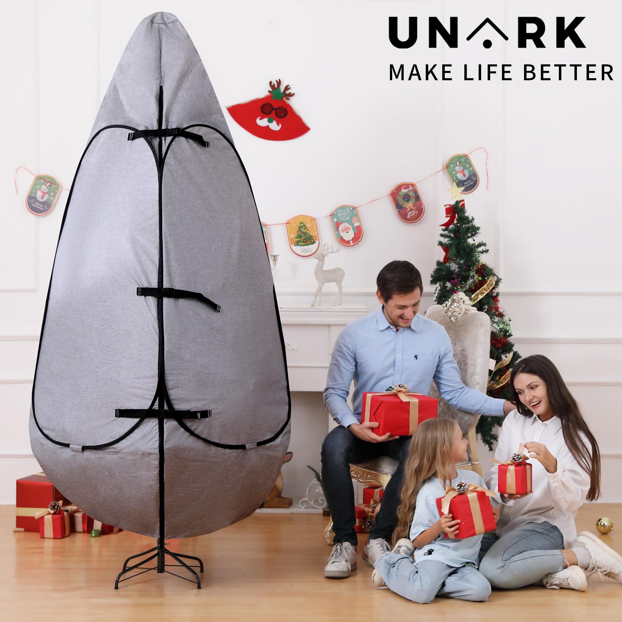 UNARK close-up of 600D polyester texture illustrating water resistance