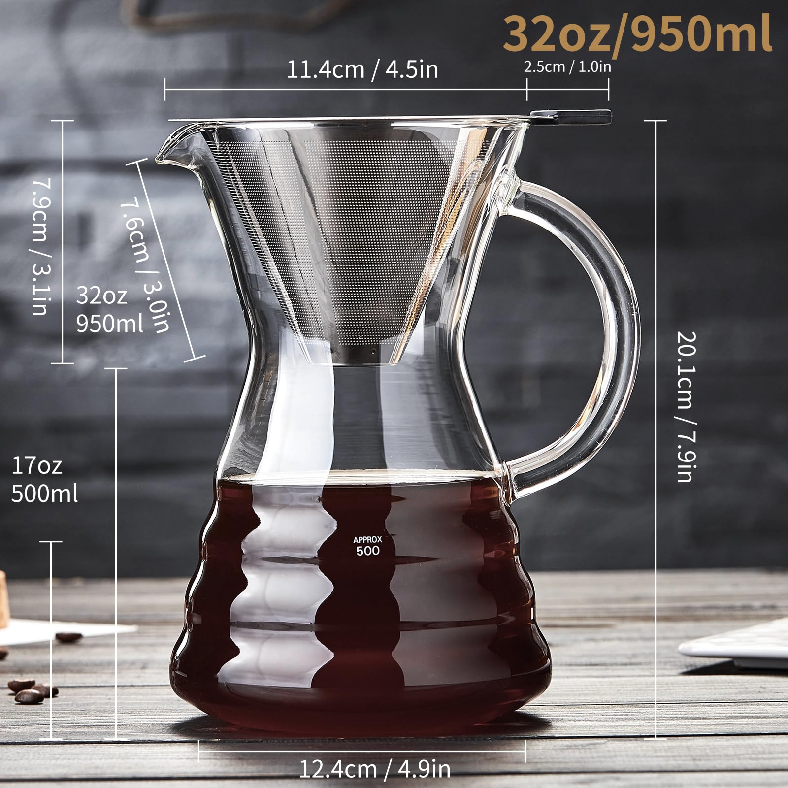 Unbreakable brewing in use with hot water pour, illustrating controlled extraction and ease