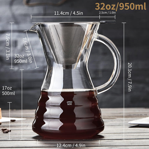 Unbreakable brewing in use with hot water pour, illustrating controlled extraction and ease