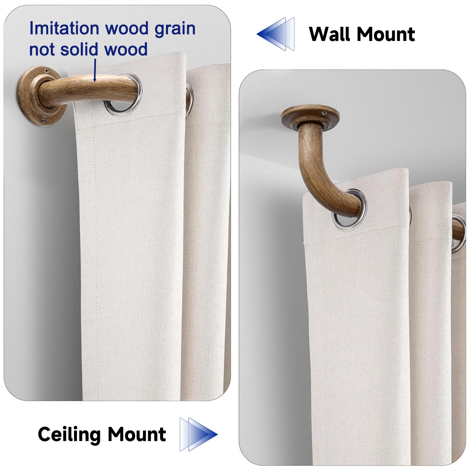 UNCONSIL close-up of wood-grain texture highlighting premium look