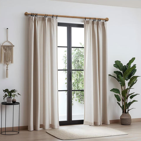UNCONSIL rod holding heavy velvet curtain demonstrating strong support