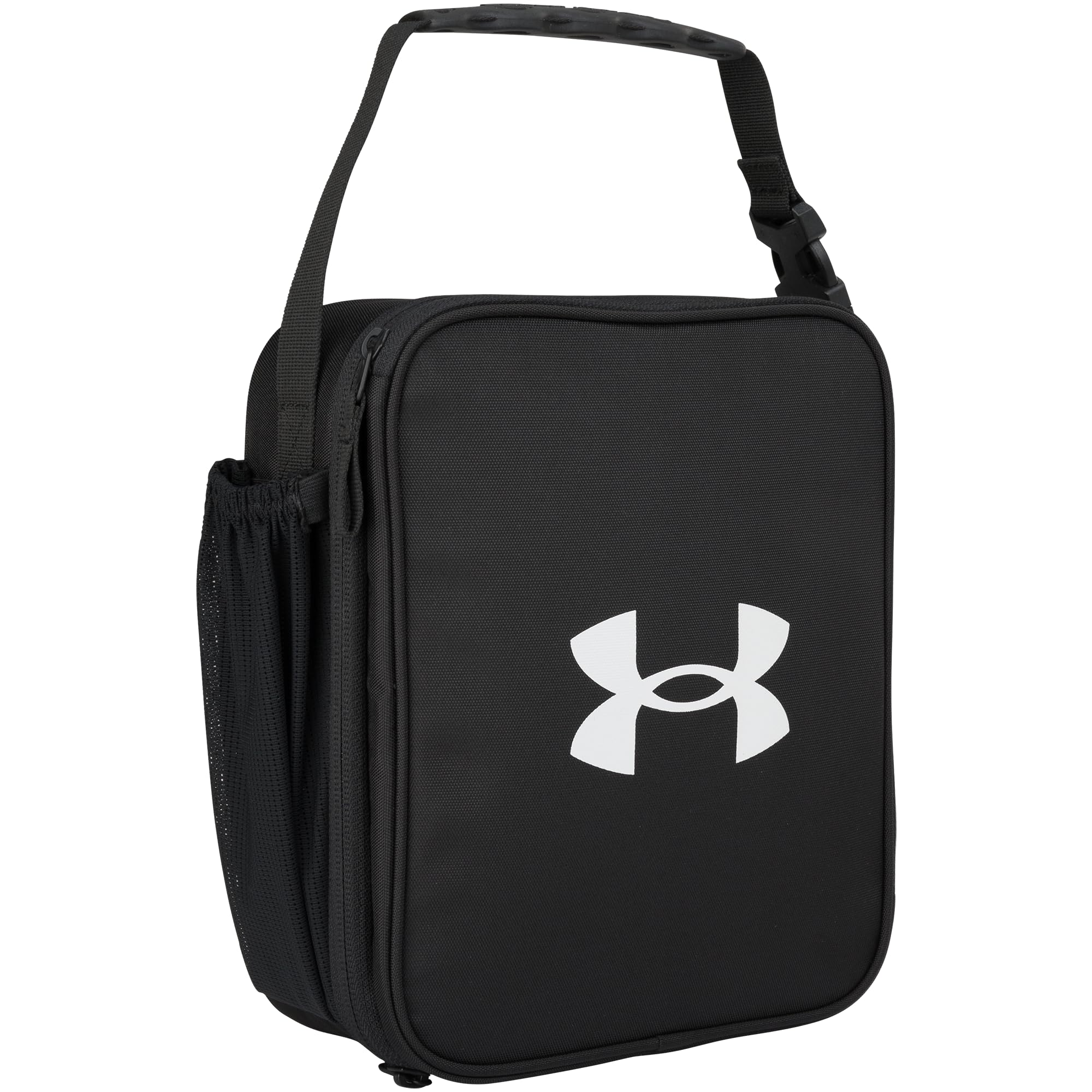 Under Armour front view of lunchbox showing compact sporty silhouette and durable look