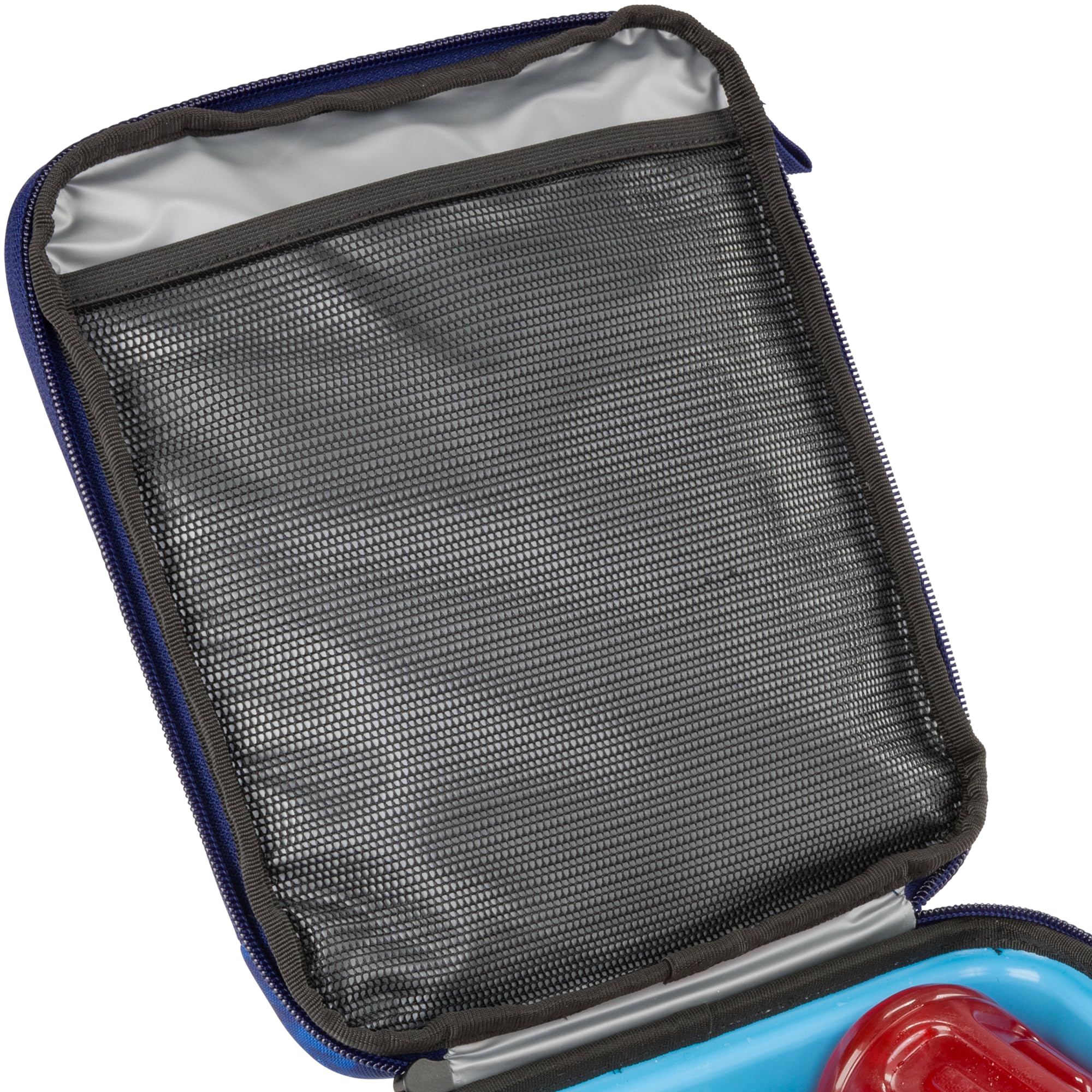 Under Armour expandable mesh side pocket holding a bottle benefit: extra storage