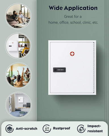 Uniclife installed in a bathroom setting illustrating safe, out-of-reach storage