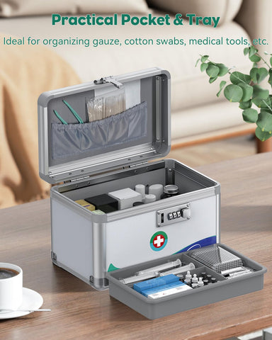 Uniclife lock box handle close-up showing ergonomic grip for easy, comfortable transport