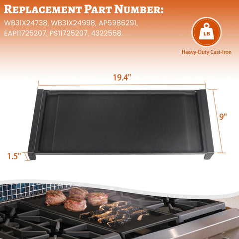 Unidanho griddle cooking pancakes and eggs showing versatile use and quick browning