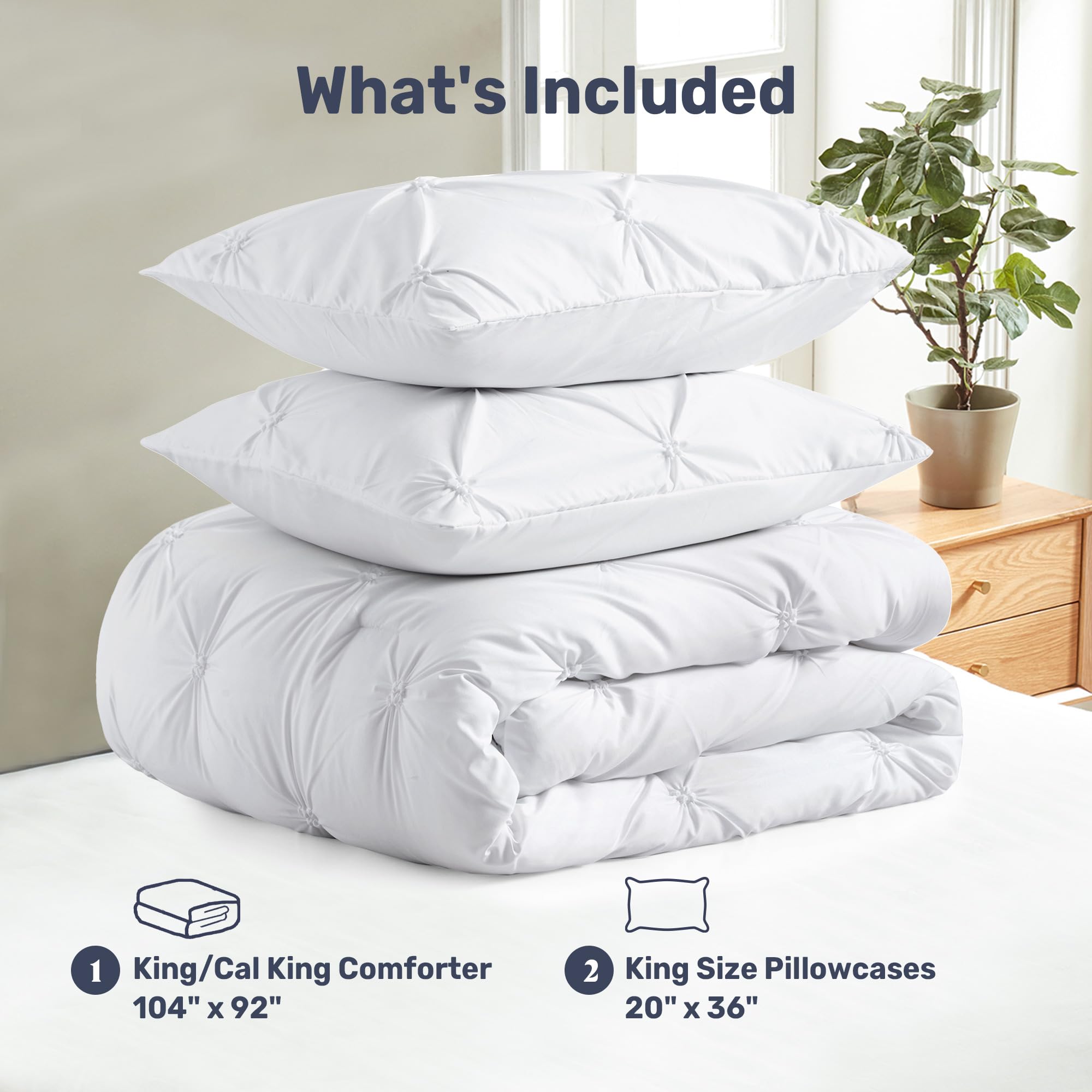 UNIKOME lifestyle bedroom styled with comforter showing cozy, modern boho look for inspiration