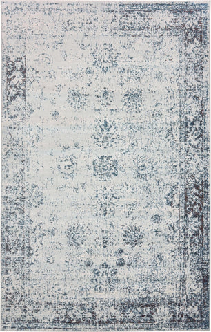 Unique Loom corner detail showing distressed medallion design and visual depth