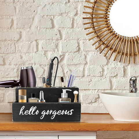 Unistyle rustic wood texture with "Hello Gorgeous" showing decorative appeal