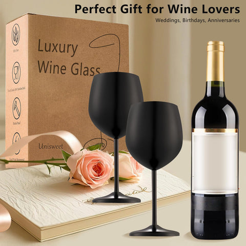 UNISWEET four glasses on table centerpiece showing modern style for entertaining