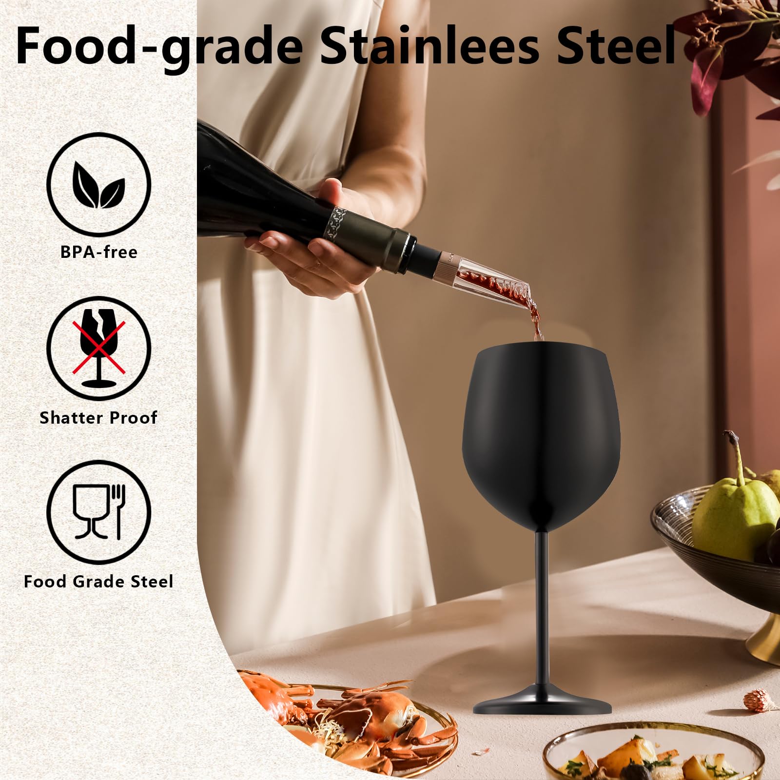 UNISWEET glass in hand for scale showing lightweight travel-friendly design