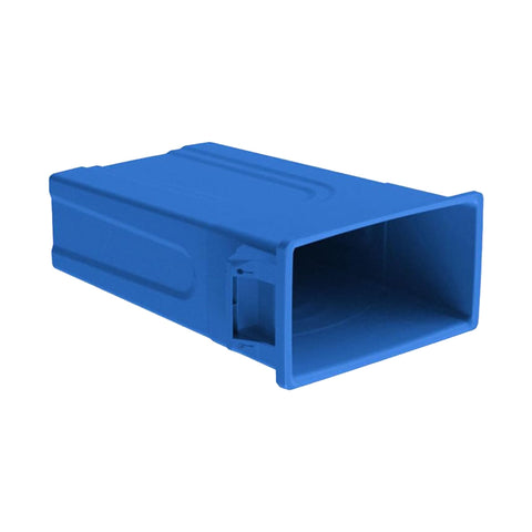 United Solutions Highboy vented sides closeup to show easier bag removal and reduced suction