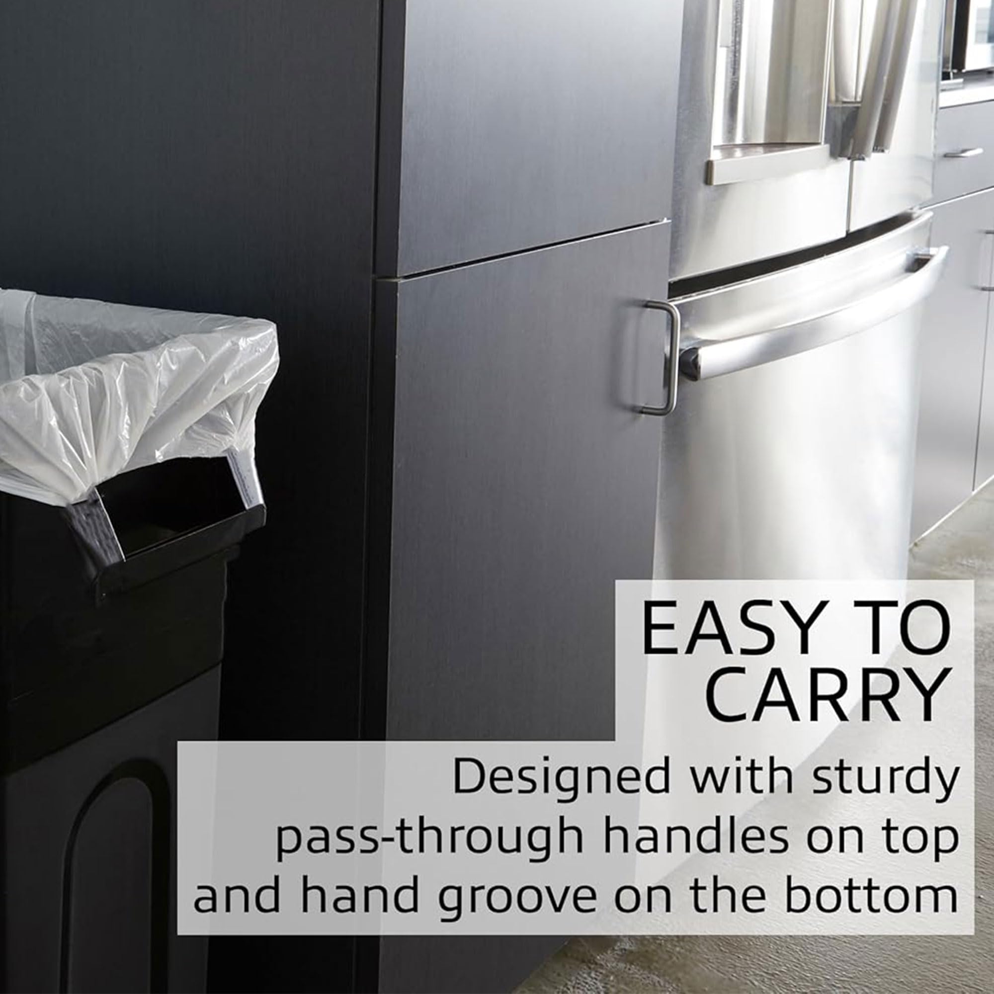 United Solutions dustpan edge detail for quick sweep-in cleanup