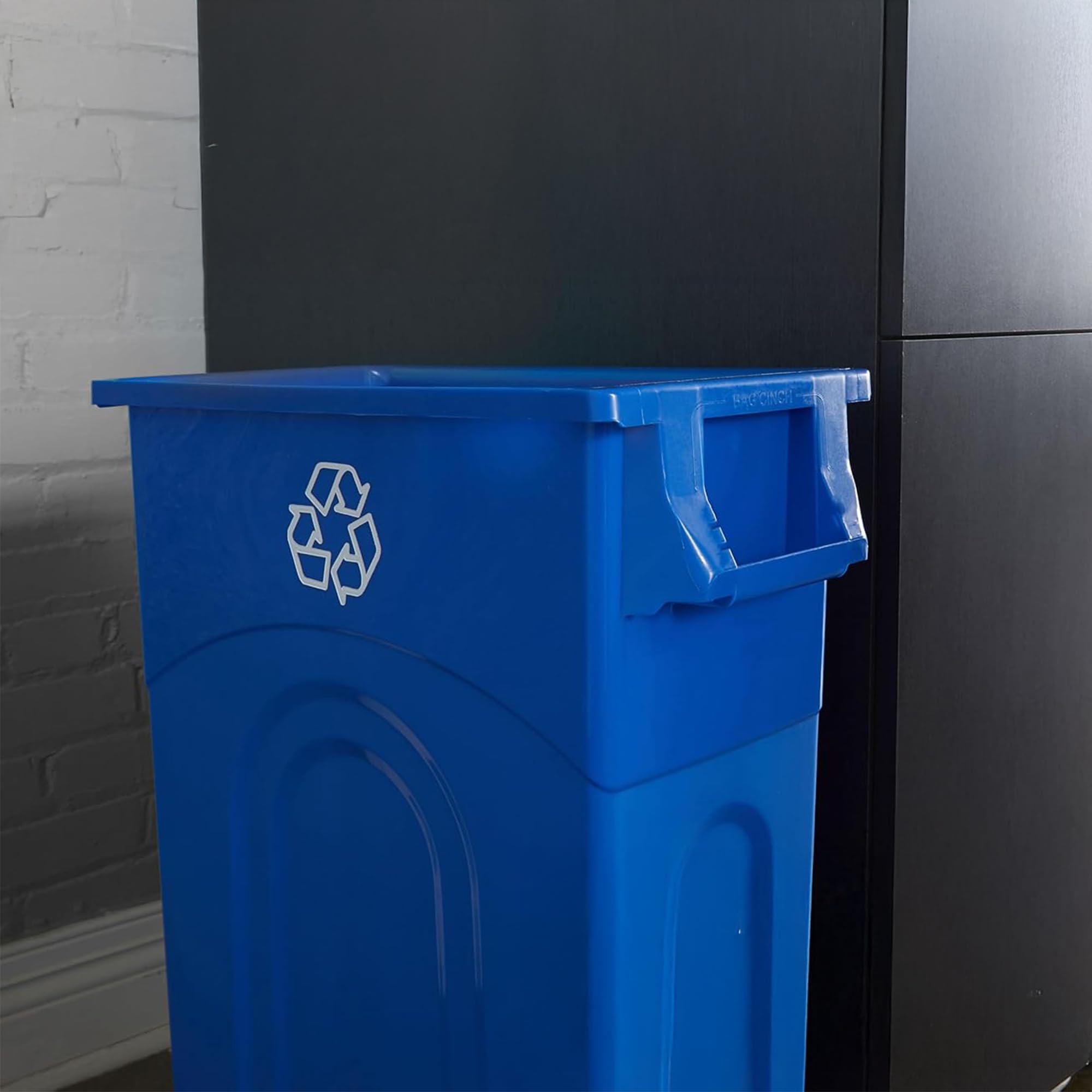 United Solutions Highboy placed in a kitchen to demonstrate discreet recycling and capacity benefits