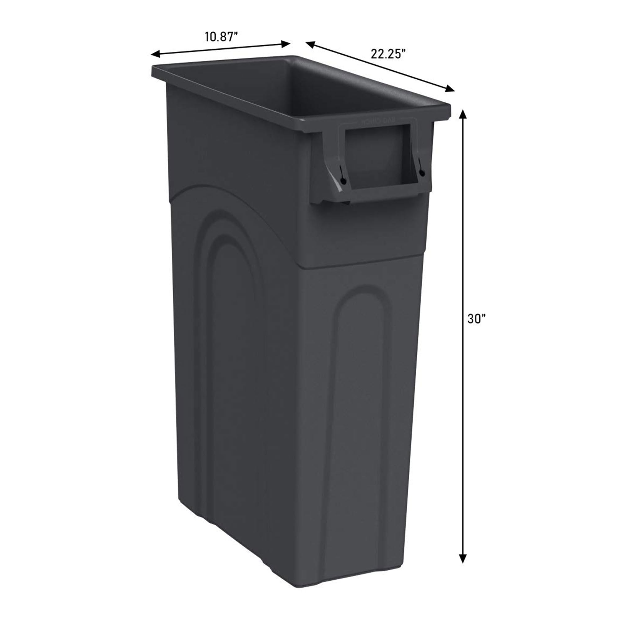 United Solutions side profile highlighting narrow footprint to save floor space
