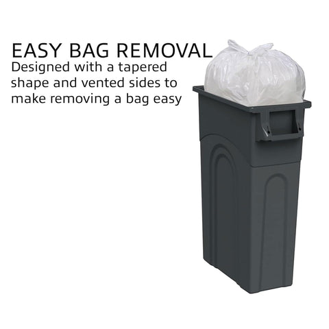 United Solutions vented sides detail reducing suction for simpler bag removal