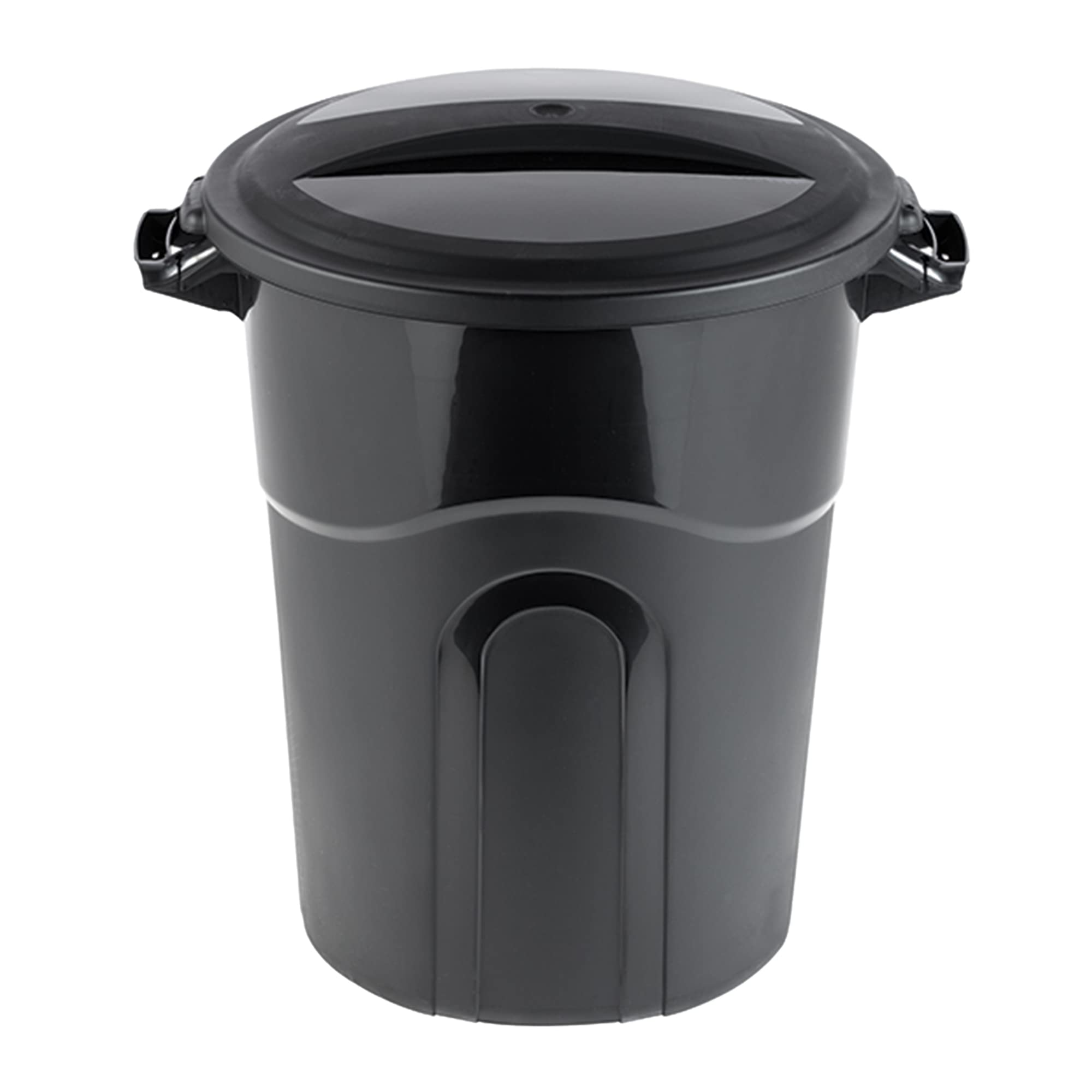 United Solutions lid close-up highlighting click-lock feature for spill prevention