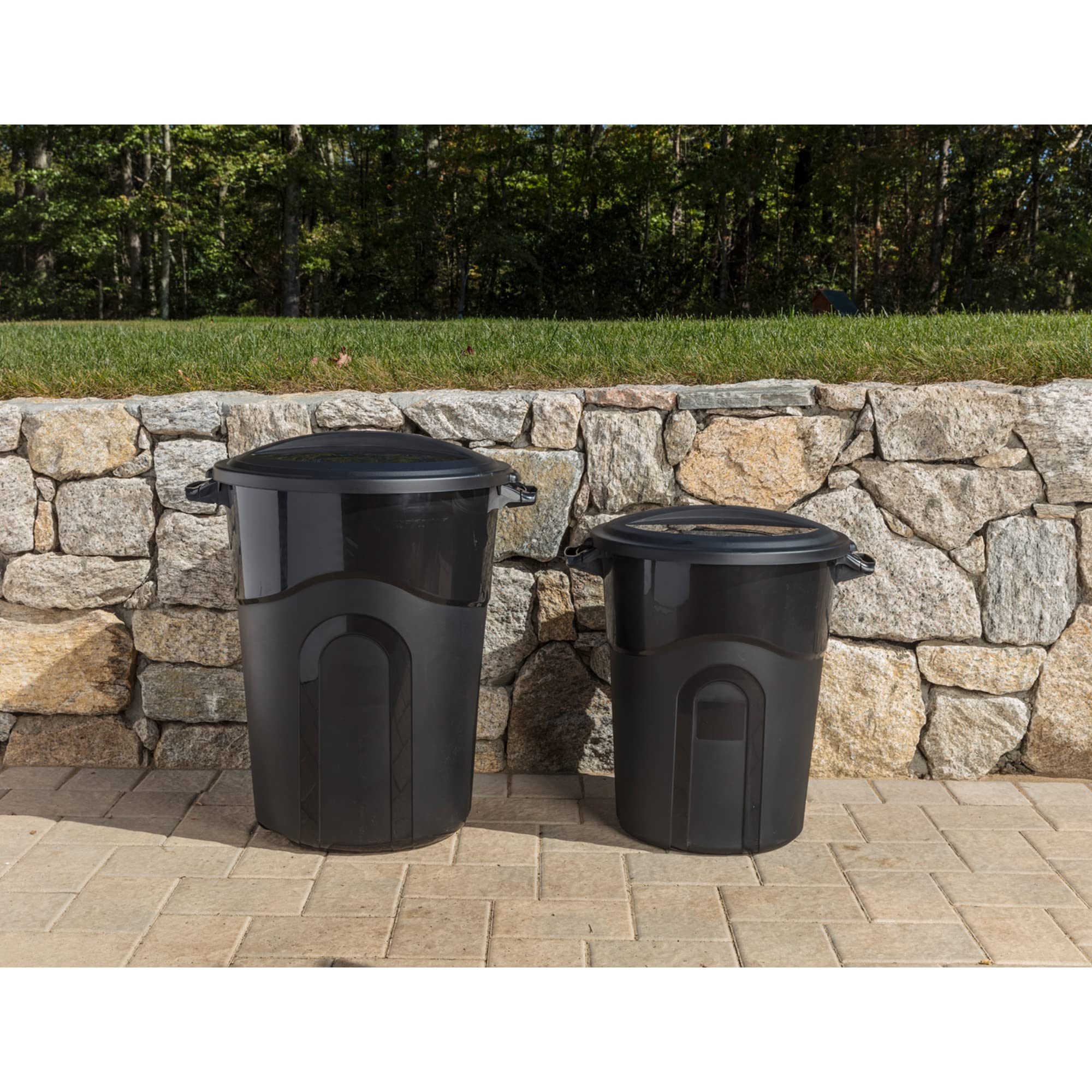 United Solutions size comparison with person showing scale and space-saving profile