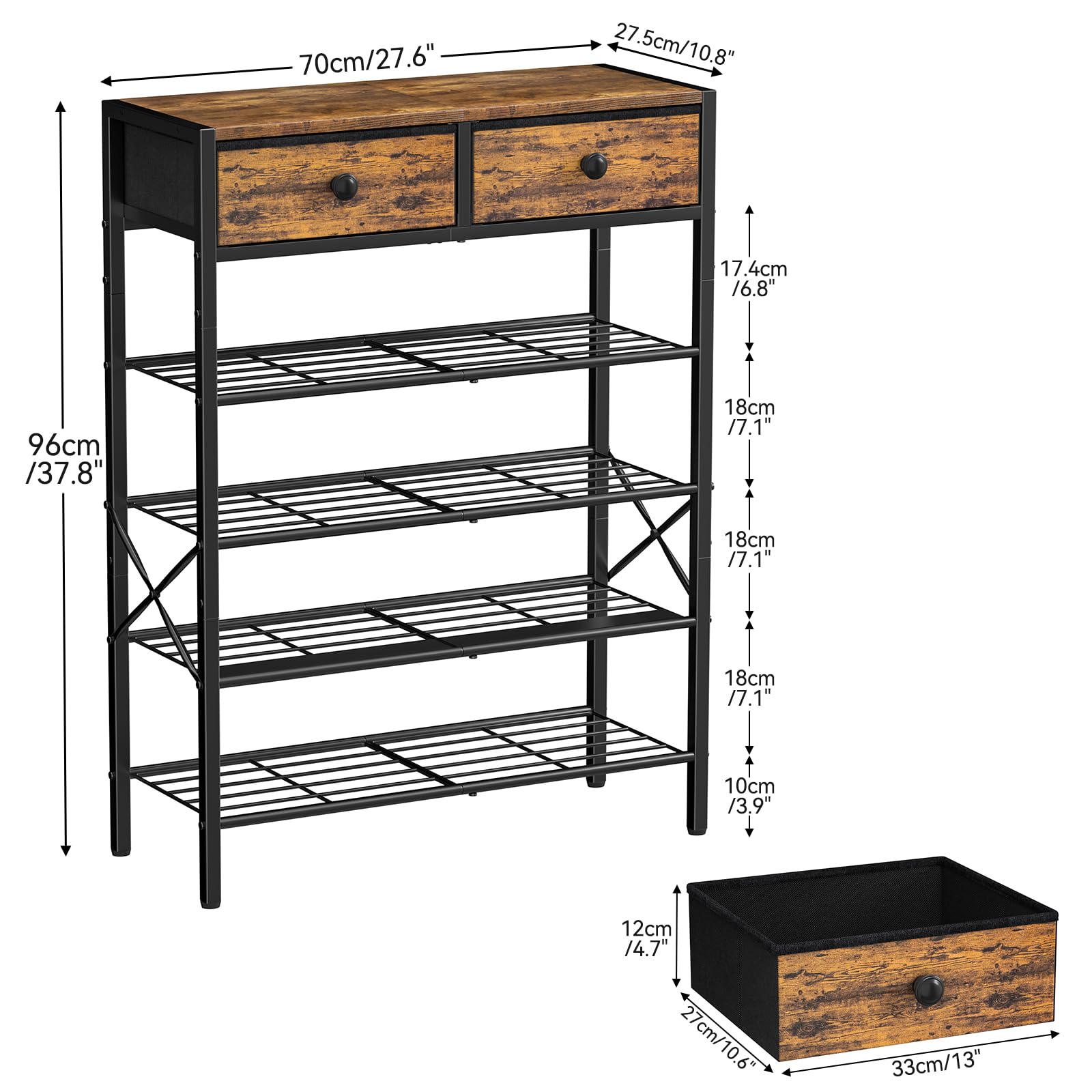 UNITSTAGE shoe rack placed in an entryway improving daily organization