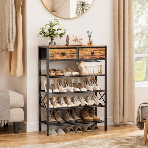 UNITSTAGE metal mesh shelf detailed view showing airflow and sturdy support