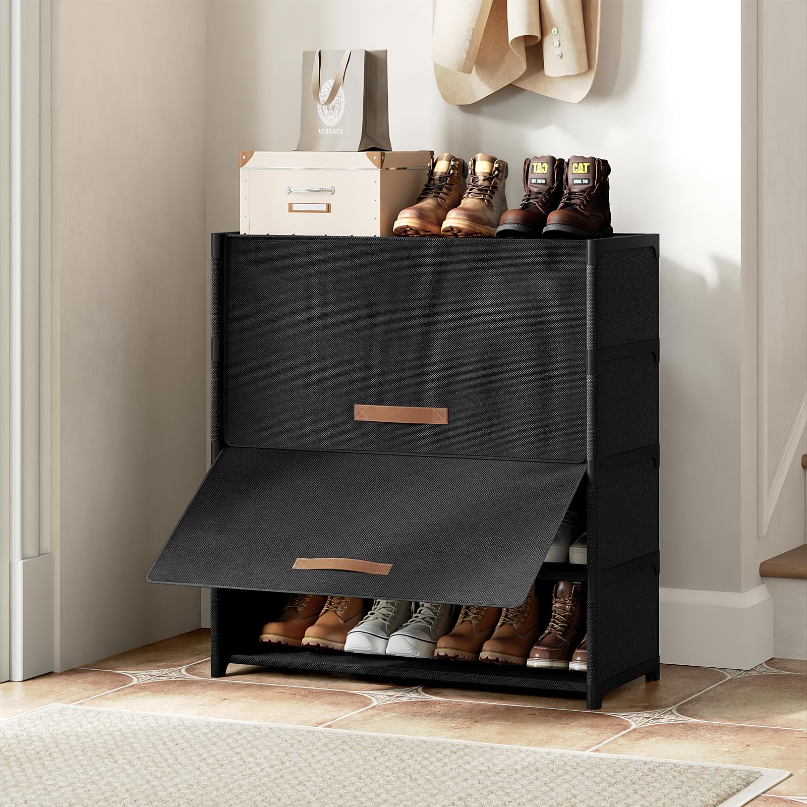 UNITSTAGE shoe cabinet in entryway creating tidy, welcoming space