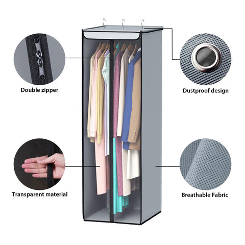 Univivi metal hanger with three hooks supporting heavy garments