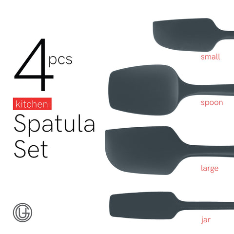 UpGood large spatula edge close-up demonstrating thin flexible blade for precise scraping