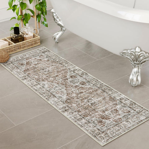 Uphome distressed khaki pattern detail highlights antique-inspired look