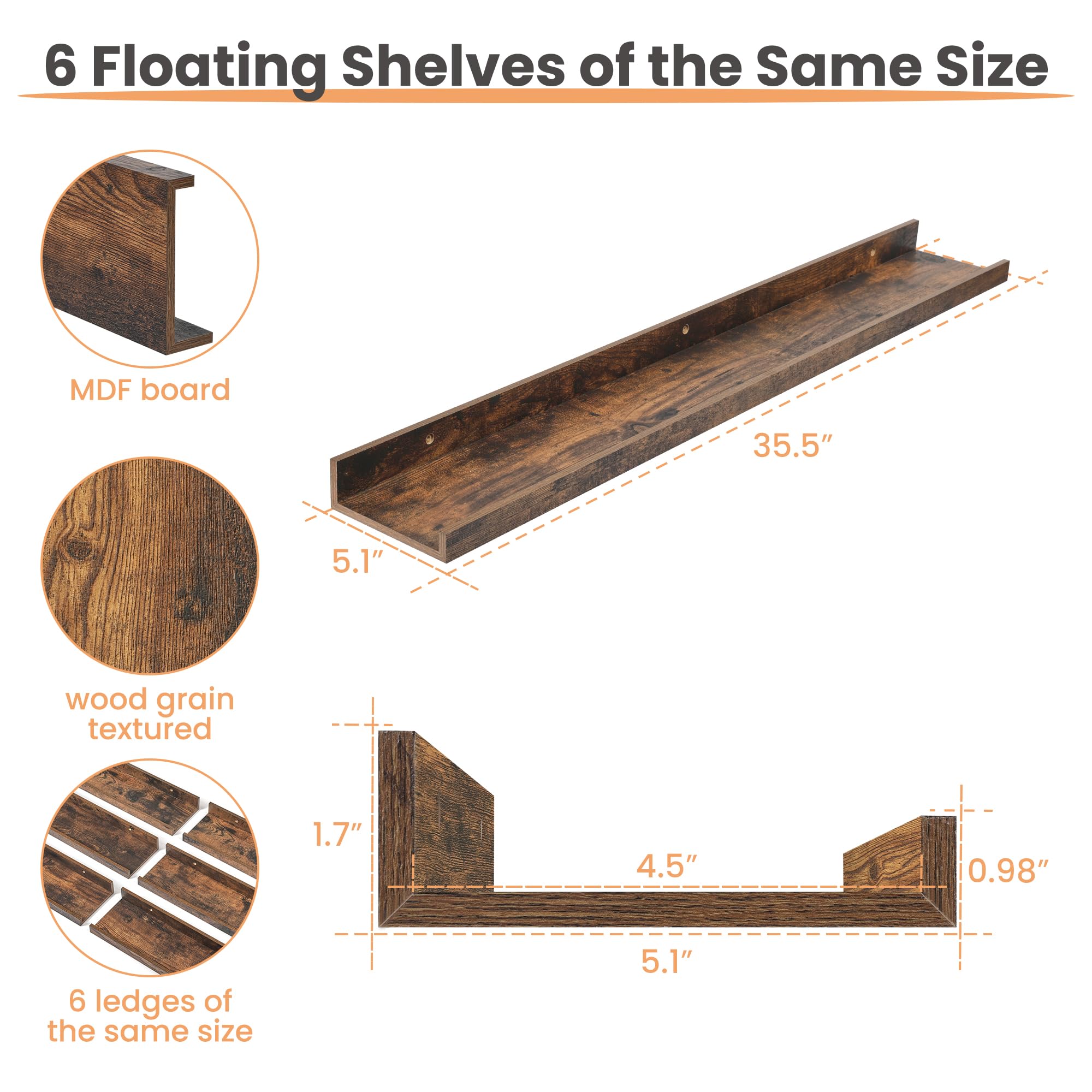 upsimples close-up of shelf edge highlighting smooth finish and sturdy construction benefit