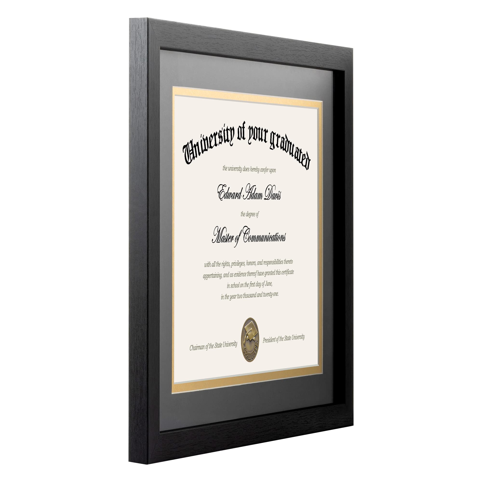upsimples frame beside ruler showing 11x14 scale for accurate sizing