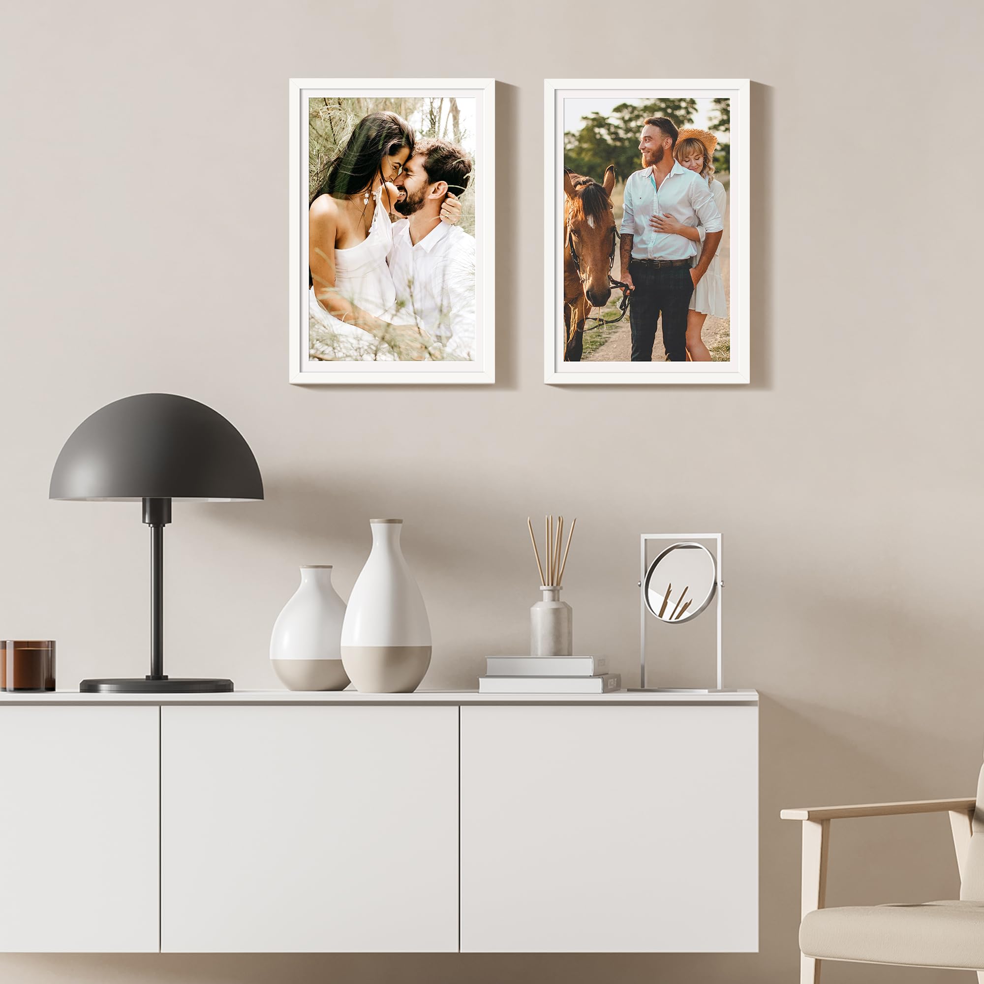 upsimples close-up of frame corner highlighting smooth finish and neat joint