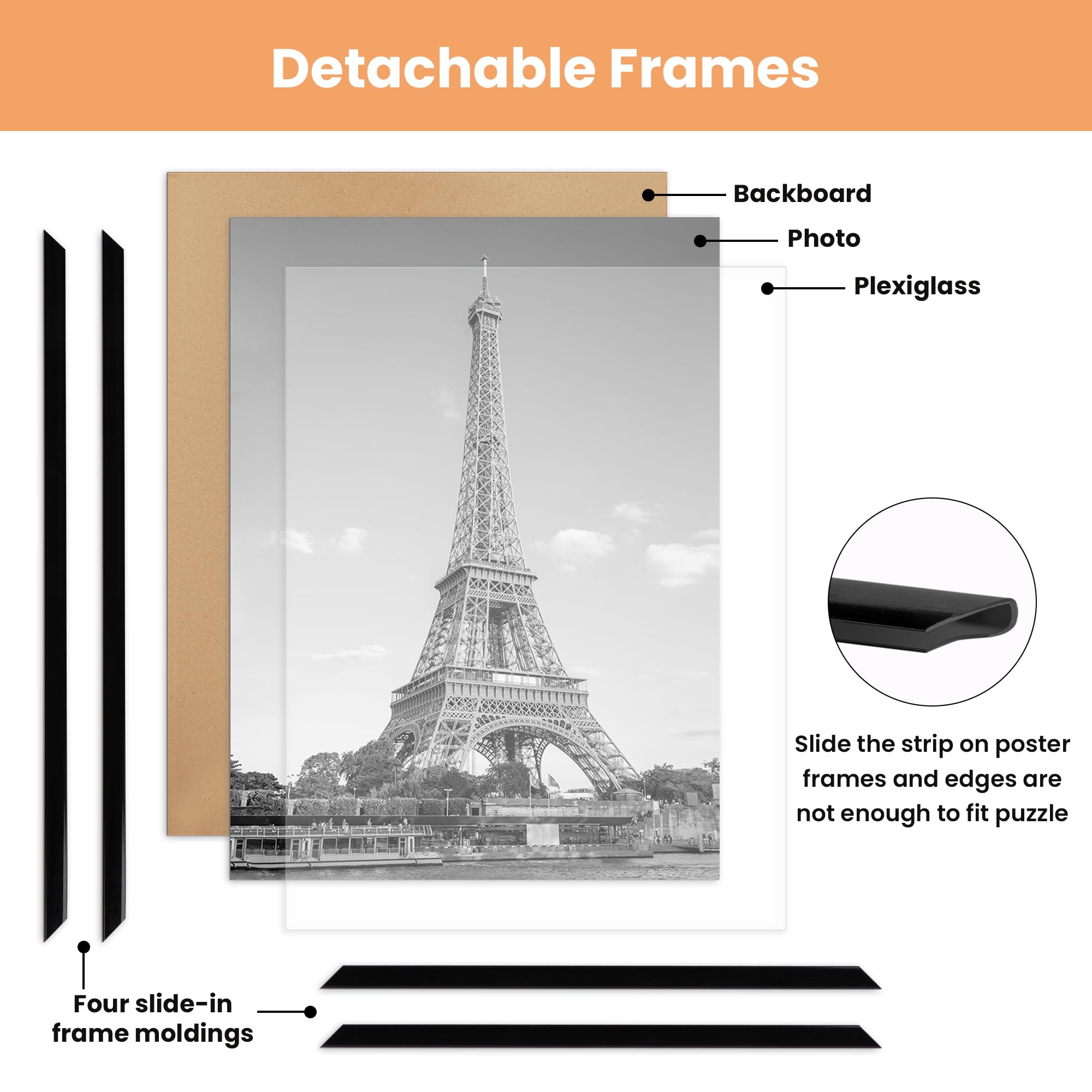 upsimples three-pack stacked for consistent multi-frame display benefit