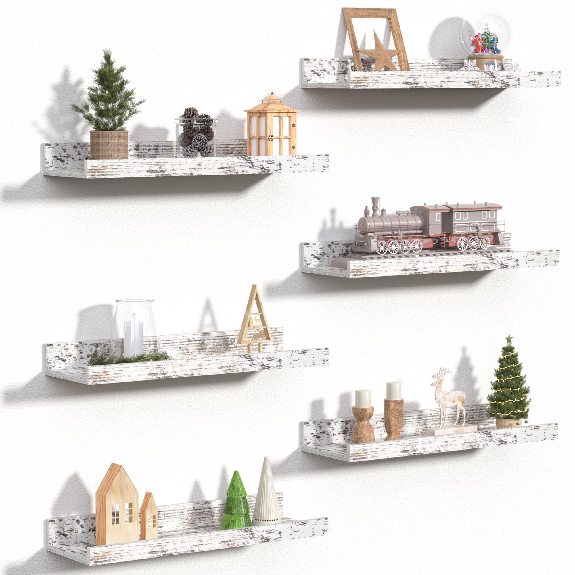 upsimples front view packaging showing rustic white shelves and benefit of complete set