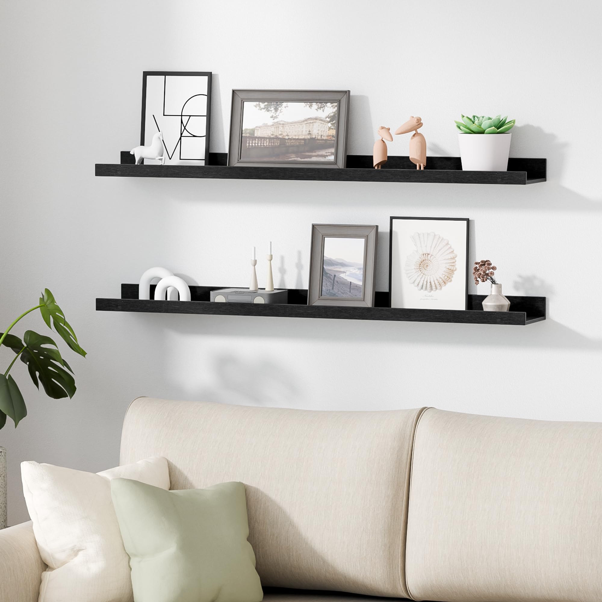 upsimples shelf next to books and vase for scale, clarifying size and capacity benefit