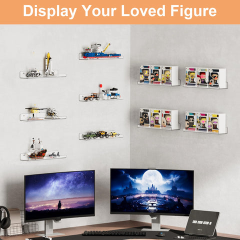 upsimples shelf displaying decor in living room demonstrating invisible display and aesthetic benefit