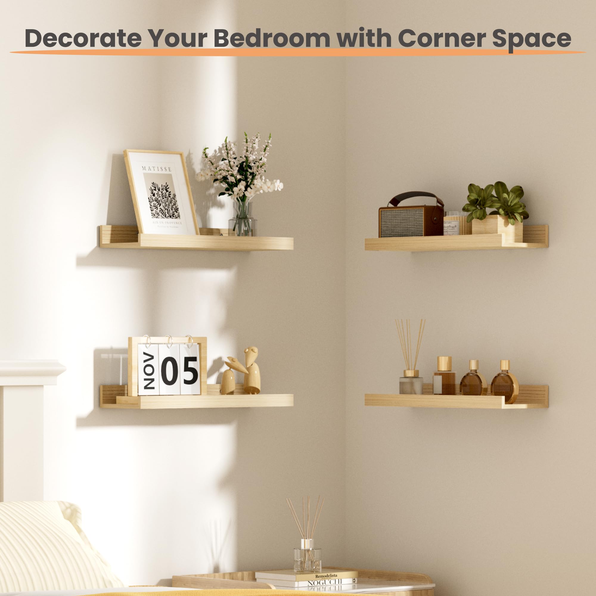 upsimples shelf in bathroom holding shampoo and decor improving organization and style