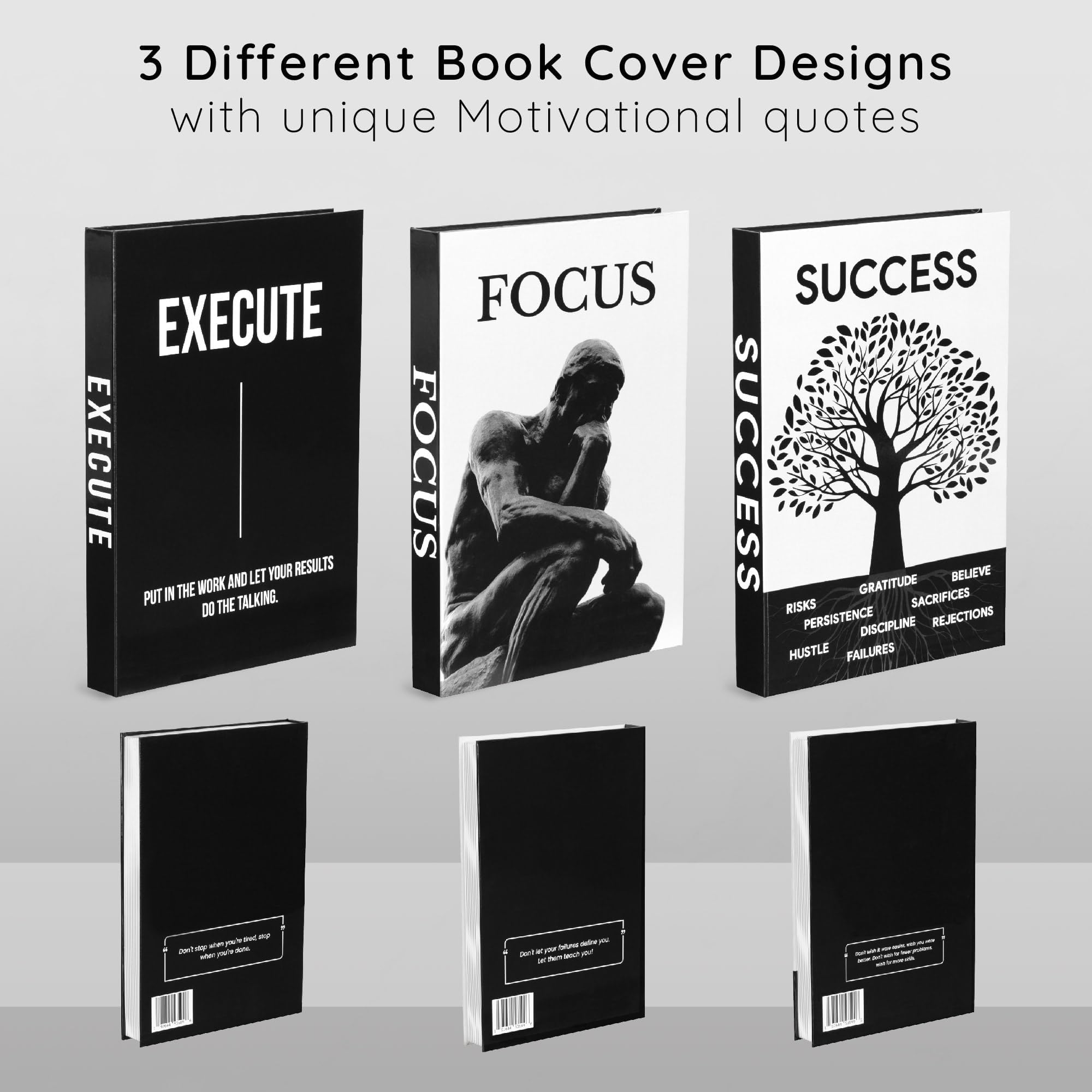 Upstart Decor open faux book revealing hidden storage compartment for tidy desk organization benefit