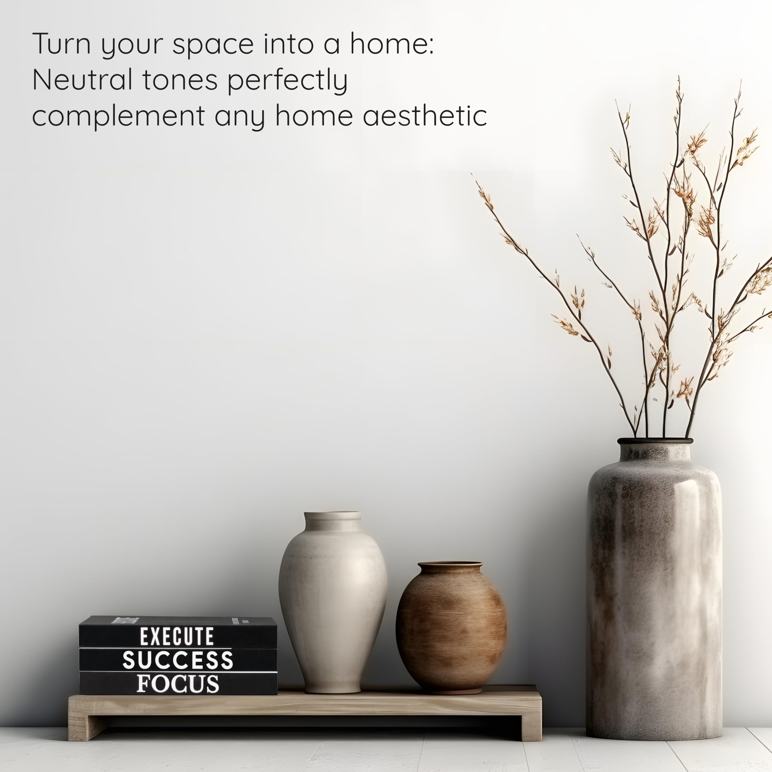Upstart Decor next to pen and notebook showing scale and compact storage capability benefit