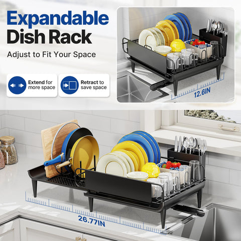 Urackify tall 2.95" legs clearing a raised sink rim for reliable drainage