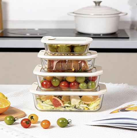 Urban Green top view with silicone-framed glass lids closed highlighting airtight sealing